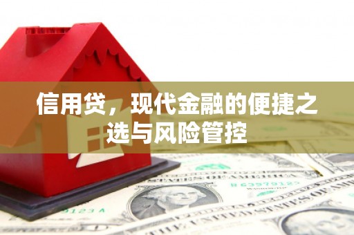 土城信用贷，现代金融的便捷之选与风险管控