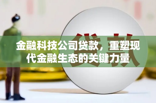 土城金融科技公司贷款，重塑现代金融生态的关键力量