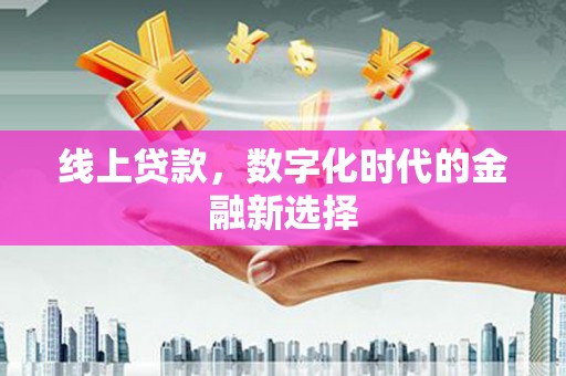土城线上贷款，数字化时代的金融新选择